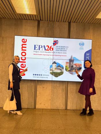 A student and advisor from our Institute's Nursing Department attended the 34th European Psychiatry Congress.